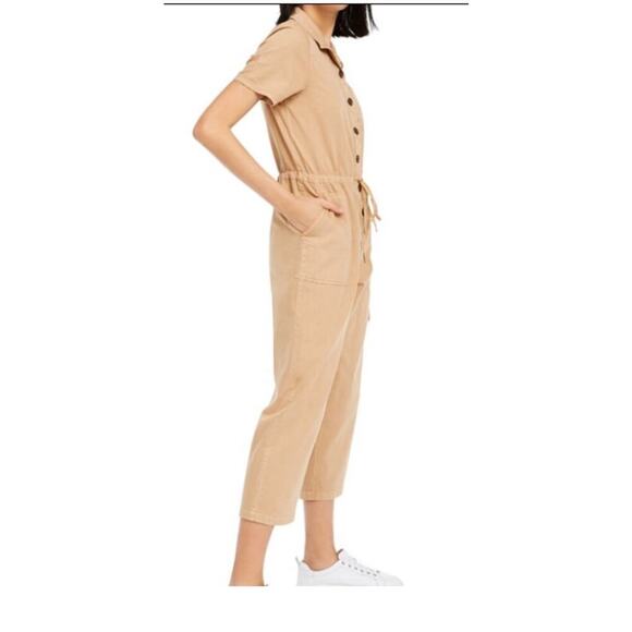 OAT New York Jumpsuit XS New With Tags Tan - Picture 2 of 7